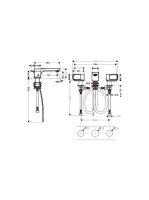 Axor Urquiola 3-lyukú mosdócsaptelep takarórozettákkal 11041000