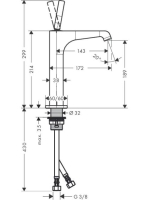 Axor Citterio E mosdócsaptelep 215 mm 36103000