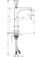 Axor Citterio E mosdócsaptelep 280 mm 36104000