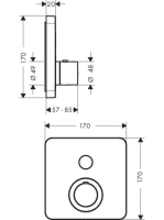 Axor ShowerSelect termosztát 36705000