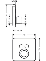 Axor ShowerSelect termosztát 36707000