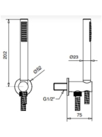 Bugnatese Rodos zuhanyszett, matt fehér 19717BI