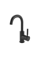 Bugnatese Kobuk mosdócsaptelep leeresztővel, matt fekete 2213NE