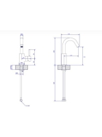 Bugnatese Kobuk mosdócsaptelep leeresztő nélkül, króm 2213SCR