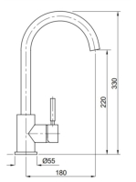 Bugnatese Kobuk mosogatócsaptelep, bronz 2282BR