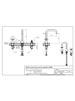 Bugnatese Orion 3-lyukas mosdócsaptelep click-clack leeresztővel, króm 5512SCCR