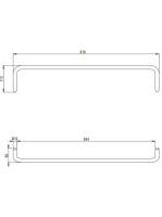Deante Silia falra szerelhető törölköző tartó, titánium ADI_D621
