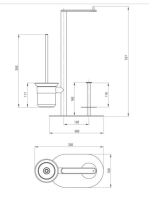 Deante Round 3 funkciós WC-papír tartó, króm ADR 0732