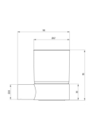 Deante Round fali pohártartó, króm ADR 0911