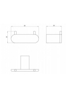 Deante Round dupla akasztó, matt fekete ADR N121