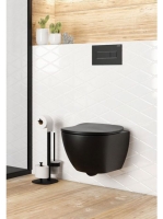 Deante Round 3 funkciós WC-papír tartó, matt fekete ADR N732