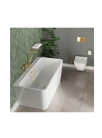 Deante Round fali sárgaréz zuhanytartó, arany ANR Z21U