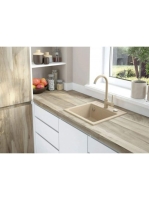 Deante Nemezja magasított konyhai csaptelep, homok/króm BEN_762M