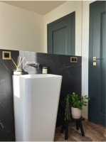 Deante Arnika egykaros falsík alatti mosdó csaptelep, titanium BQA D54L