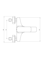 Deante Hiacynt kádtöltő csaptelep zuhanyszett nélkül, króm BQH 010M