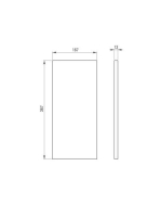 Deante Correo fürdőszobai állványhoz polc, matt fekete CBL N20B