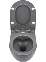 Deante Peonia titánium perem nélküli fali WC soft close ülőkével CDEDDZPW