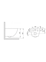 Deante Peonia titánium perem nélküli fali WC soft close ülőkével CDEDDZPW