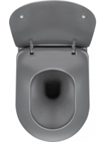 Deante Peonia titánium perem nélküli fali WC soft close ülőkével CDEDDZPW