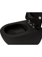 Deante Peonia perem nélküli fali WC csésze fekete CDE NZPW