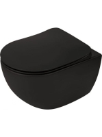 Deante Peonia perem nélküli fali WC csésze fekete CDE NZPW