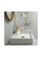 Deante Click-Clack kerek leeresztő szelep túlfolyó és túlfolyó nélküli mosdókhoz, arany NHC Z10U