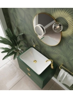 Deante Click-Clack kerek leeresztő szelep túlfolyó és túlfolyó nélküli mosdókhoz, arany NHC Z10U