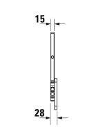 Duravit Karree piperetükör, króm 0099121000