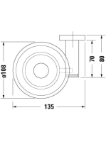 Duravit D-Code balos szappantartó, króm 0099171000