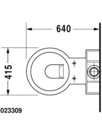 Duravit Starck 1 monoblokk WC csésze vario kifolyás 41,5x64, WonderGliss bevonattal 02330900641