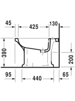 Duravit 1930 álló bidé 0267100000