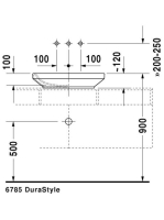 Duravit DuraStyle WonderGliss mosdótál 60x38 03496000001