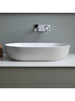 Duravit Luv ráültethető mosdótál 60x40 cm, matt szürke/fehér 0379602300