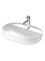 Duravit Luv ráültethető mosdó 60x40 cm, matt fehér/fehér, WonderGliss bevonattal 03806026001