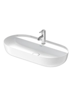 Duravit Luv ráültethető kerámia mosdó 80x40 cm, matt fehér/fehér, WonderGliss bevonattal 03808026001
