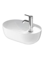 Duravit Luv Ráültethető mosdó 42x27 cm rögzítővel, matt fehér/fehér 0381422600