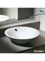 Duravit Starck 1 ráültethető mosdótál 530 mm rögzítővel, alpin fehér 0408530000