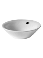 Duravit Starck 1 ráültethető mosdótál 530 mm rögzítővel, alpin fehér 0408530000