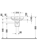 Duravit Happy D.2 kézmosó 50x36 cm, fehér 0709500000