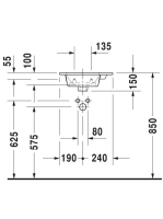 Duravit ME by Starck aláépíthető mosdó 43x30 0723430041