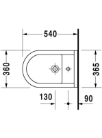 Duravit Starck 3 fali bidé 2230150000