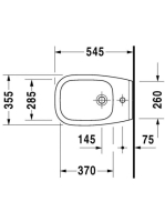 Duravit D-Code fali bidé 22571500002