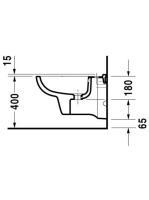 Duravit D-Code fali bidé 22571500002