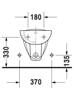 Duravit D-Code fali bidé 22571500002