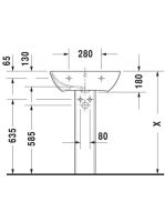 Duravit ME by Starck mosdó 60x46 2335600000