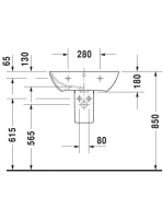 Duravit ME by Starck mosdó 60x46 2335600000