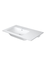 Duravit ME by Starck aszimmetrikus mosdó 83x49 cm csaplyuk nélkül, WonderGliss bevonattal, fehér alpin 23458300601
