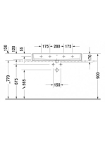 Duravit Vero Air csiszolt kerámia mosdó 100x47 cm, túlfolyó nélkül, alpin fehér 2350100071