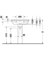 Duravit D-Neo mosdó 80x48 cm, fehér 2367800000