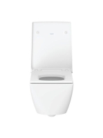 Duravit Viu Rimless fali WC csésze 37x57 cm fehér alpin, WonderGliss bevonattal 25110900001